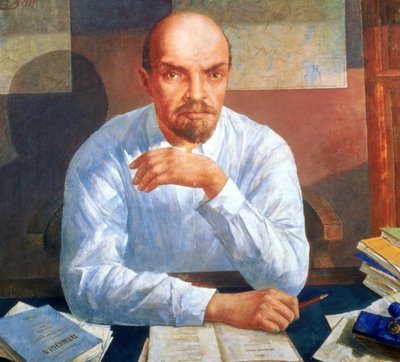 Portrait of Vladimir Ilyich Lenin by Kuzma Sergeevich Petrov Vodkin